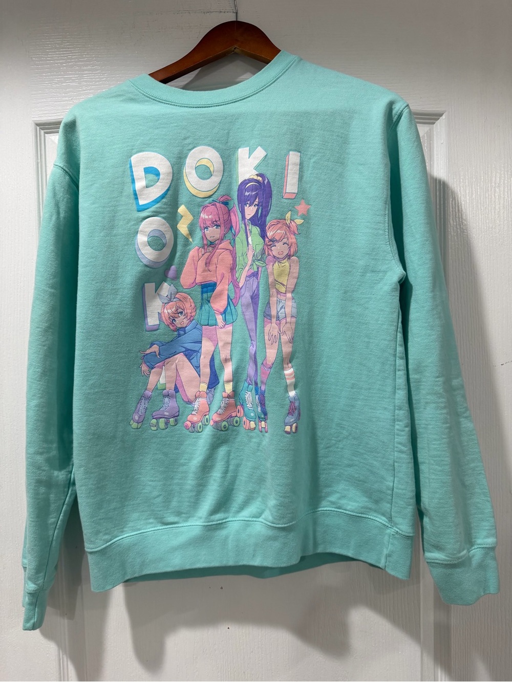 DOKI DOKI Literature Club Roller Derby Anime Sweatshirt M